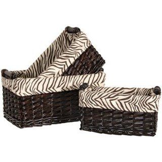 LaMont Zaharra Three Piece Rectangular Basket Set with