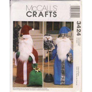  Make   Stuffed 33 inch tall Santa and Wizard Greeters 