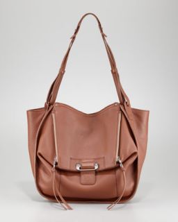 V1FV8 Kooba Zoey Leather Shoulder Bag, Brown