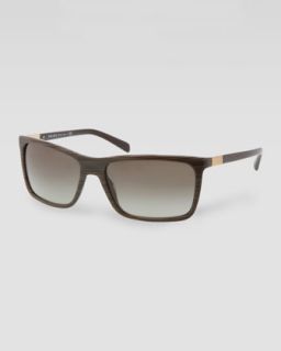 square plastic sunglasses green wood $ 245