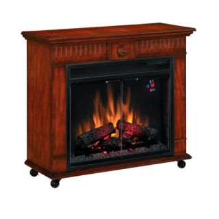 Electric Fireplaces Roll Around Room Heater Vent Free Mantle