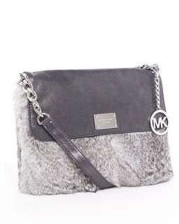 MICHAEL Michael Kors Flurry Crossbody Bag, Gunmetal/Silver   Neiman