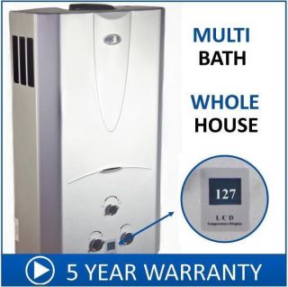 Natural Gas Tankless Hot Water Heater 4 3 GPM Whole House Digital Temp