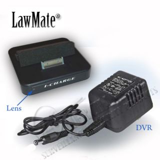 Lawmate iPod iPhone Charging Dock Hidden Camera DVR Video Recorder Spy