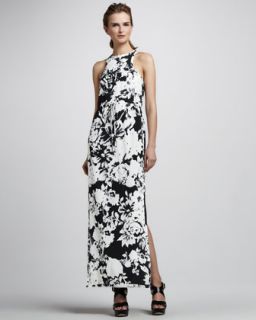 Johnny Was Collection Printed Georgette Maxi Dress   