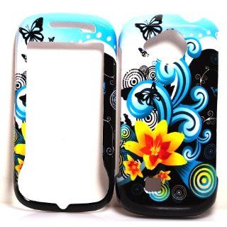 Blue Wave Butterfly Snap on Hard Skin Shell Protector