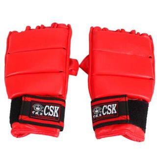 CSK Pro Style Punching Bag MMA Boxing Gloves GX9155 Red