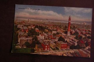 Aerial View of Saint Louis MO Old Vintage Postcard