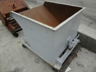 Used Dump Hopper Hoppers Small Dumpster Bin 1 Yard
