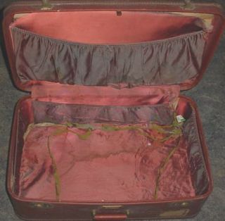 Vintage 1940s  J C Higgins Train Suitcase Luggage