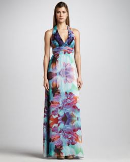 Johnny Was Collection Lace Trim Tie Jacket & Mixed Print Silk Maxi