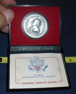  AMERICAS FIRST MEDALS COLLECTION GENERAL HORATIO GATES NEW IN BOX N S