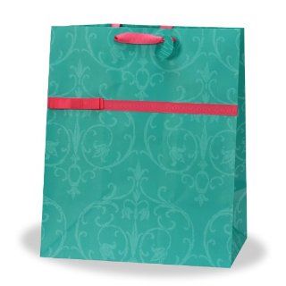 Scroll Gift Bag, Turquoise, 16 Wide x 19 High x 10 Deep