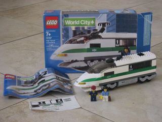 Lego World City Trains 10157 High Speed Train Locomotive Complete