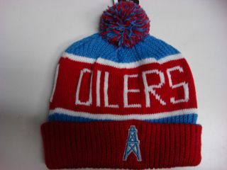 Houston Oilers 47 Brand Knit Hat Beanie Stocking Pom Winter Cap