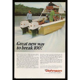 1970 Johnson Sea Horse 60s Outboard Boat Motor Print Ad