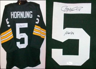Paul Hornung Signed Autographed Green Bay Packers Jersey JSA Witness