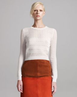Cropped Knit Sweater  
