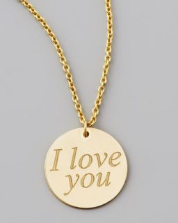  love you necklace available in gold $ 600 00 roberto coin yellow gold