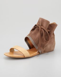  ankle cuff flat sandal khaki available in khaki $ 285 00 see by chloe