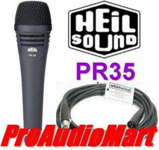 Heil Sound PR 35 microphone mic PR 35 w/ FREE 20ft cable PR35 NEW