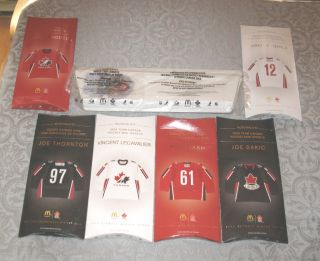 McDonalds 2006 Team Canada Hockey Mini Jerseys Display 