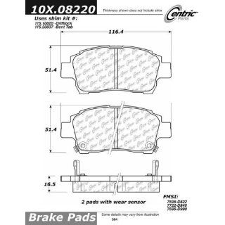 Centric Parts 106.08220 106 Series Posi Quiet Semi Metallic Brake Pad