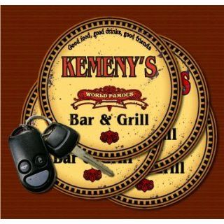 KEMENYS Family Name Bar & Grill Coasters Kitchen
