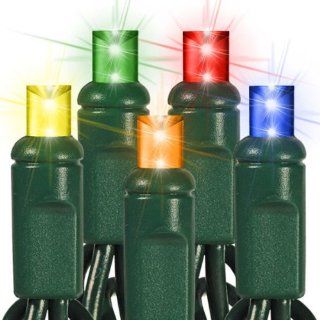 (50) Bulbs   LED   Multi Color Wide Angle Mini Christmas