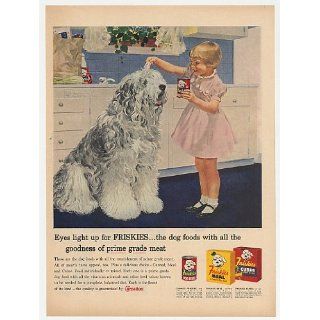 1958 Sheepdog Douglass Crockwell art Friskies Dog Food