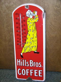 Hills Brothers Coffee Porcelain Ad Thermometer 523 P