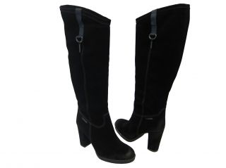 Diesel Womens Boss Hogg Black Casual Dress Fashion Boots Heels Shoes 8