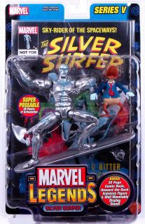 Silver Surfer w Howard The Duck Marvel Legends Series V