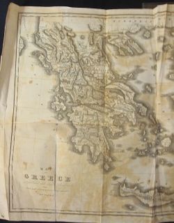 Howe Historical Sketch Greek Revolution 1st Map 1828 Price REDUCED
