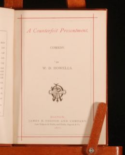 The first American edition of Howells collection A Counterfeit