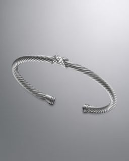 Y16RK David Yurman X Bracelet, Pave Diamonds, 4mm