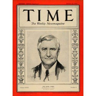 1934 Cover Jesse Jones Politican Politics Texas Houston