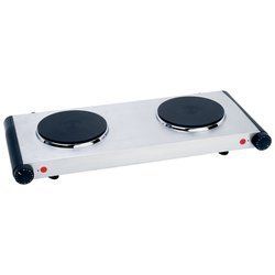   Double Cast Iron Burner Warmer Hot Plate Electric Cooker Stove Top