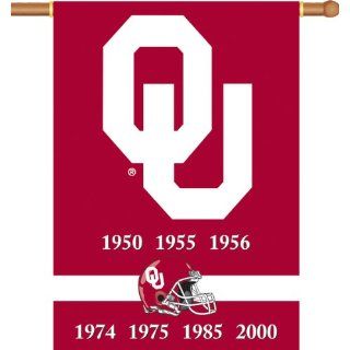 Oklahoma Sooners Champ Years 2 Sided 28 X 40 Banner W