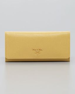  available in light yellow $ 455 00 prada saffiano flap wallet light
