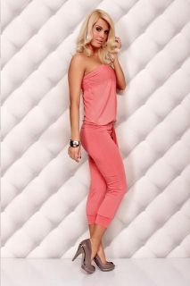 Hot Sexy Pink Jumpsuit Overalls Pants Romper Clubwear GoGo Dance