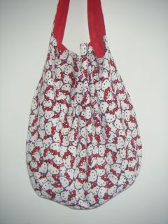 Hello Kitty Faces Handmade Hobo Bag