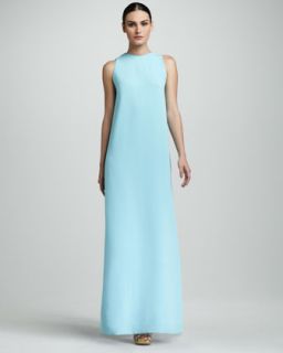 Round Neckline Polyester Dress  