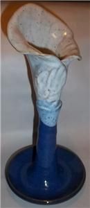 Salvaterra Weaverville, North Carolina Pottery Cala Lily Candle Lamp