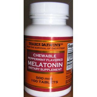 Trader Darwins Chewable Peppermint Flavored Melatonin