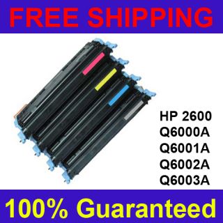 HP black toner cartridge Q6000A Q60001A Q60002A Q6003A full color set