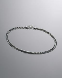 cable collection bracelet heart pave diamond $ 475