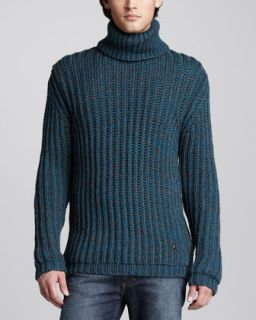  in teal $ 695 00 versace collection chunky turtleneck sweater $ 695
