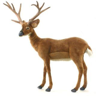 White Tail Deer Toy Reproduction By Hansa, 41 Tall