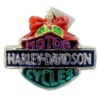  Holiday Bar Shield 01HAR05 Ornament Harley Davidson Cycles New